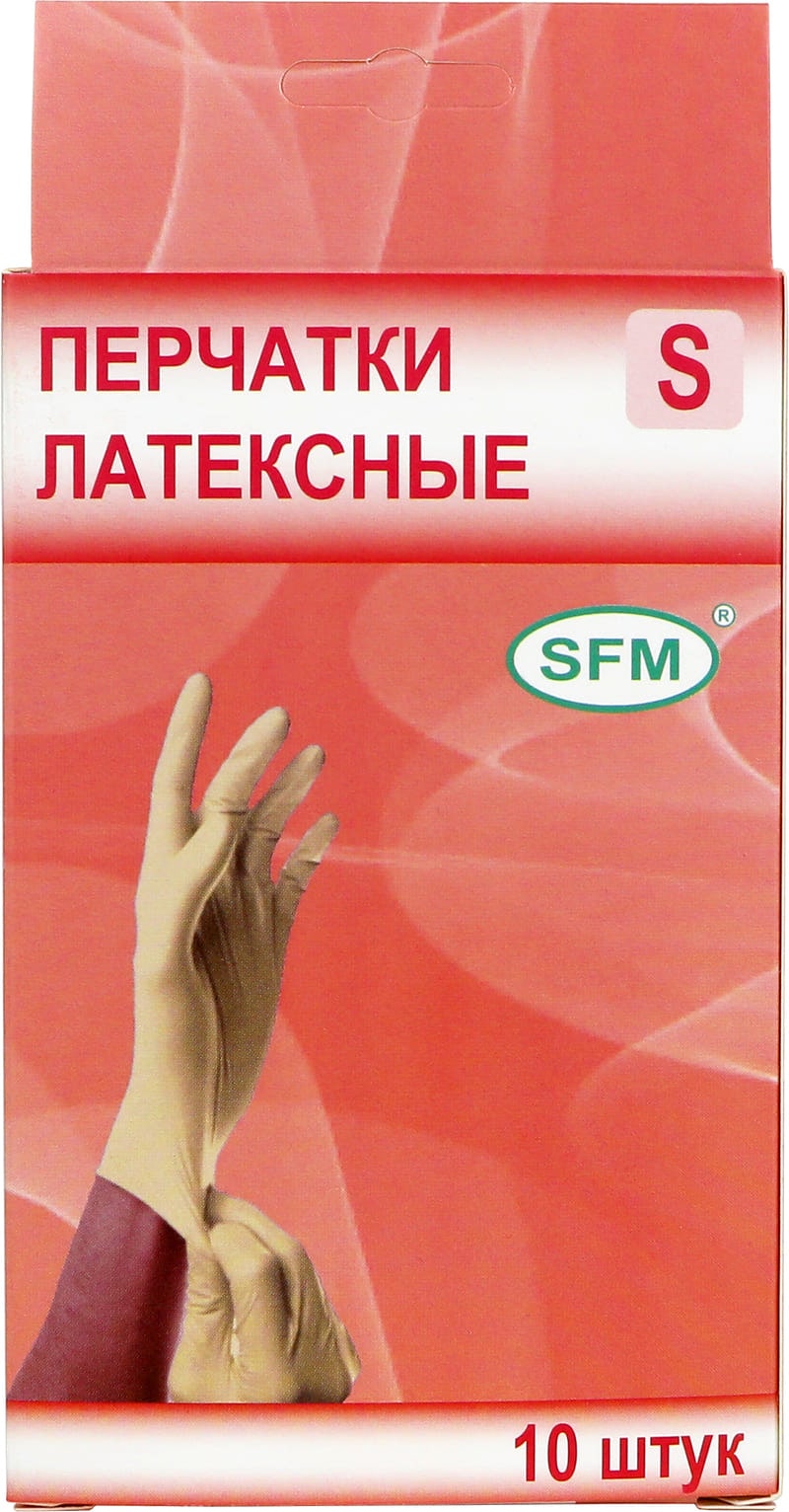 Перчатки SFM Hospital Products латексные неопудренные 5 пар L - фото 1