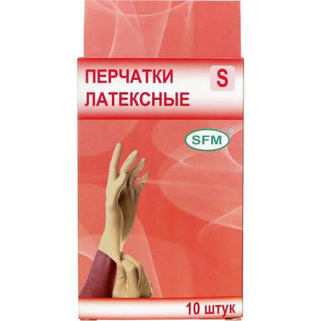 Перчатки SFM Hospital Products латексные неопудренные 5 пар L