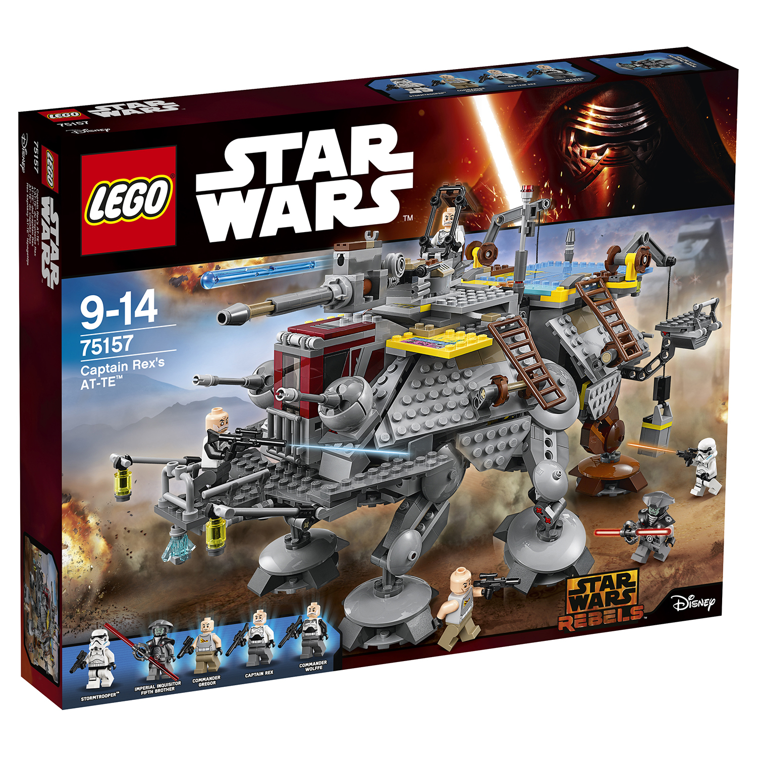 Конструктор LEGO Star Wars TM Шагающий штурмовой вездеход AT-TE капитана  Рекса (75157) купить по цене 10999 ₽ в интернет-магазине Детский мир