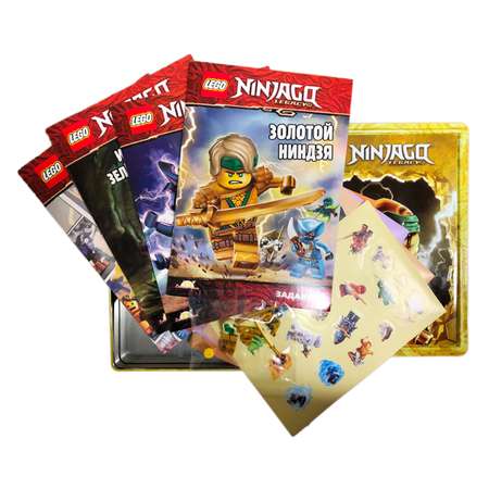 Набор книг LEGO Ninjago с заданиями и 1 минифигурка