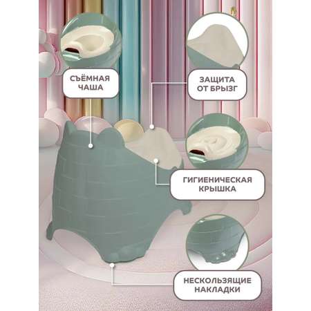 Горшок детский Компания Друзей анатомический с крышкой размер M