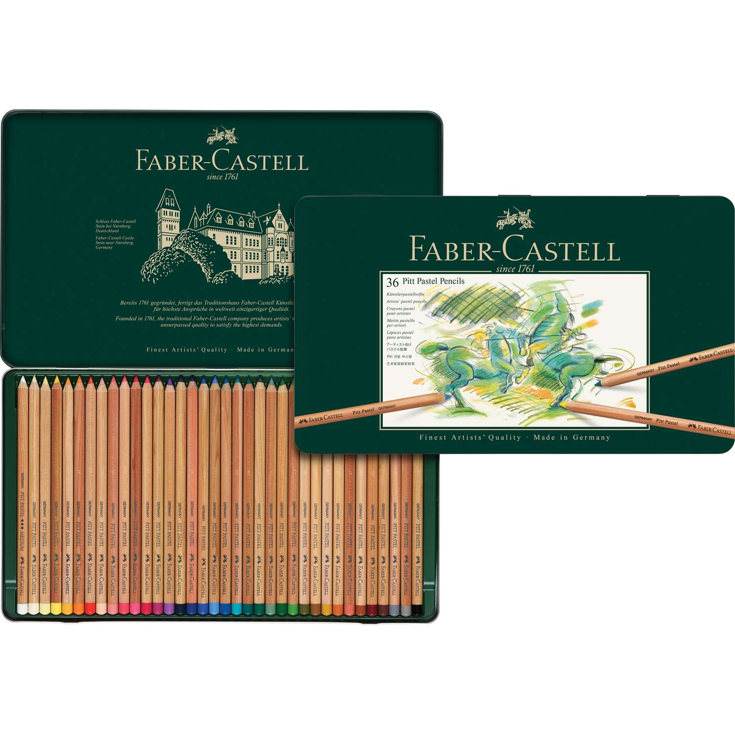 Пастельные карандаши FABER CASTELL Pitt Pastel 36 цветов - фото 2