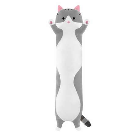 Мягкая игрушка Sima-Land «Кот Батон» цвет серый 110 см