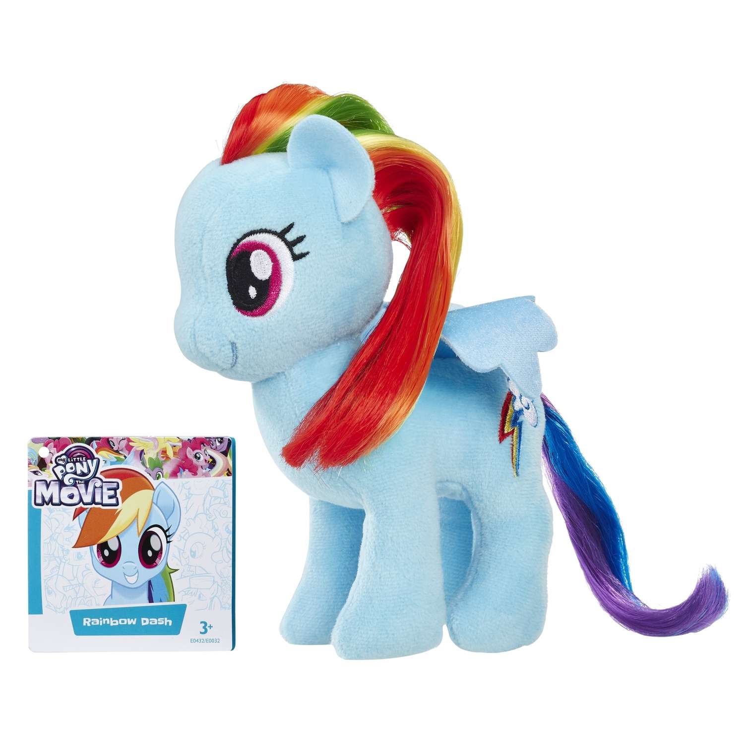 Игрушка мягкая My Little Pony Пони Рейнбоу Дэш с волосами E0432EU4 - фото 2