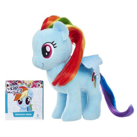 Игрушка мягкая My Little Pony Пони Рейнбоу Дэш с волосами E0432EU4