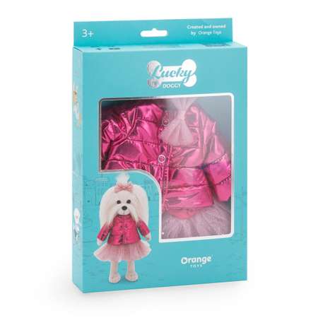 Набор одежды Orange Toys для Lucky Doggy Розовый пуховичок 37 см