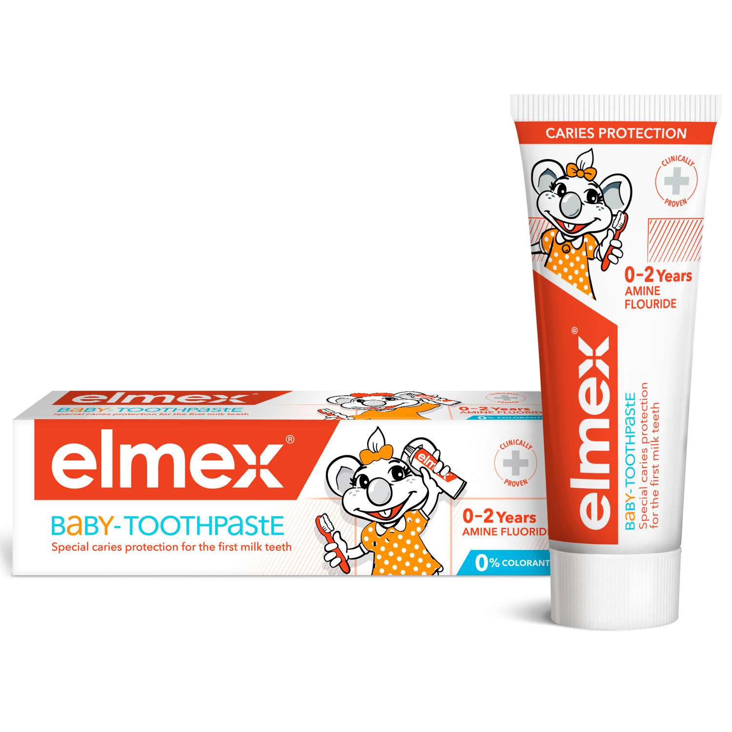 Зубная паста Elmex 50мл от 0 до 2лет - фото 1