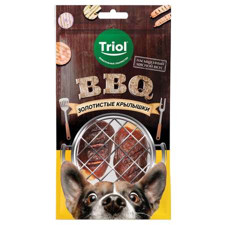 Лакомство для собак Triol 100г BBQ Золотистые крылышки