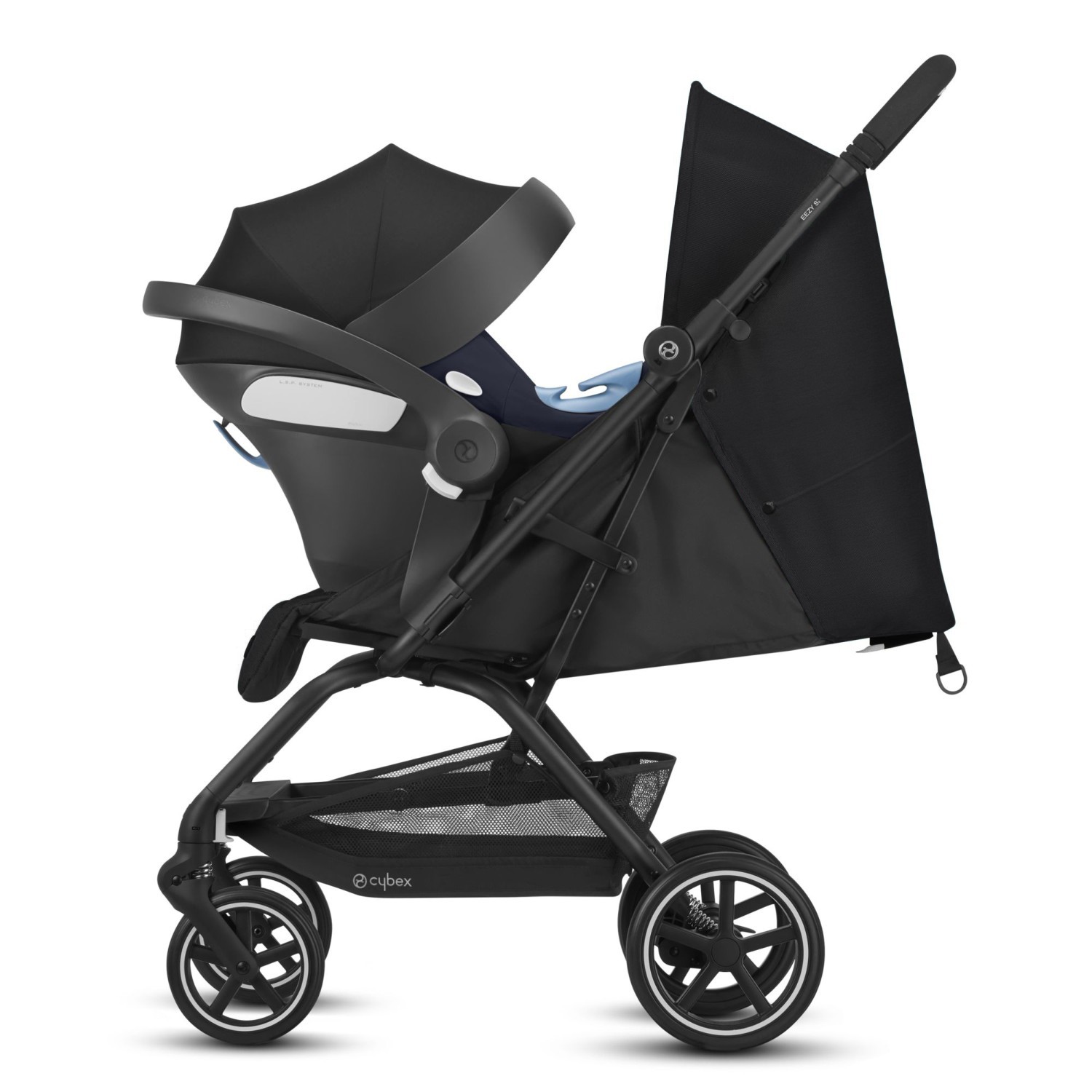 Коляска прогулочная Cybex Eezy S Plus Deep Black - фото 8