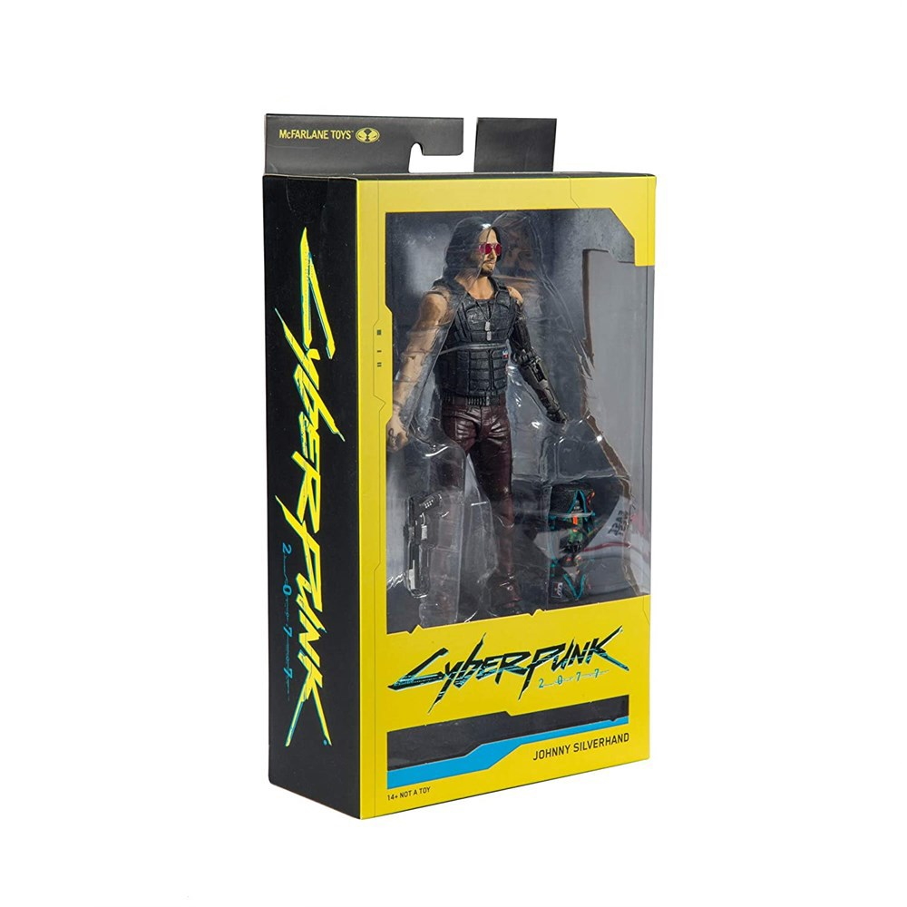 Фигурка McFarlane Toys Джонни Сильвер Хэнд Киберпанк 2077 с сумкой - фото 5