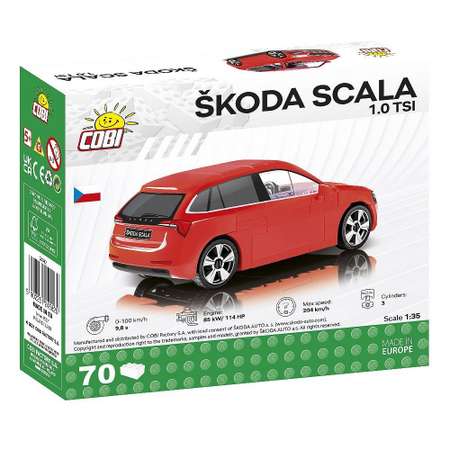 Конструктор COBI Автомобиль Škoda Scala 1 0 TSI 70 деталей