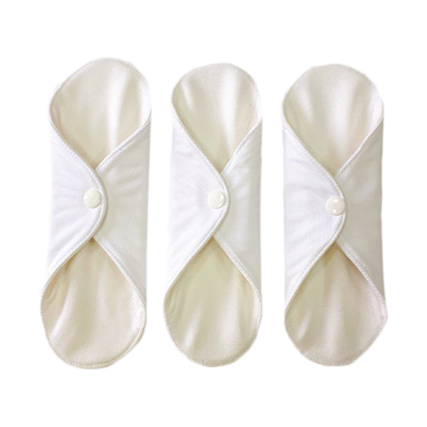Прокладки Mamalino миди многоразовые гигиенические из хлопка для критических дней бежевые 3 шт - фото 1