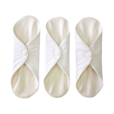 Прокладки Mamalino миди многоразовые гигиенические из хлопка для критических дней бежевые 3 шт