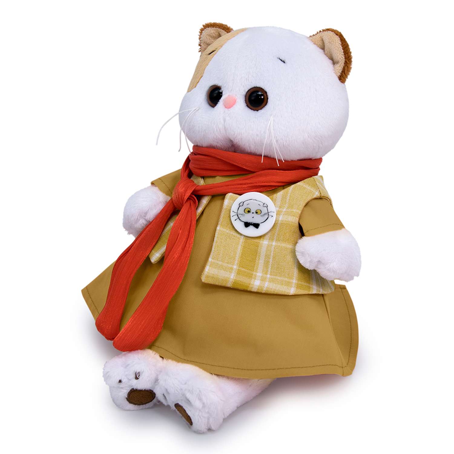 Мягкая игрушка BUDI BASA Ли-Ли в платье с шарфом 24 см LK24-104 - фото 2