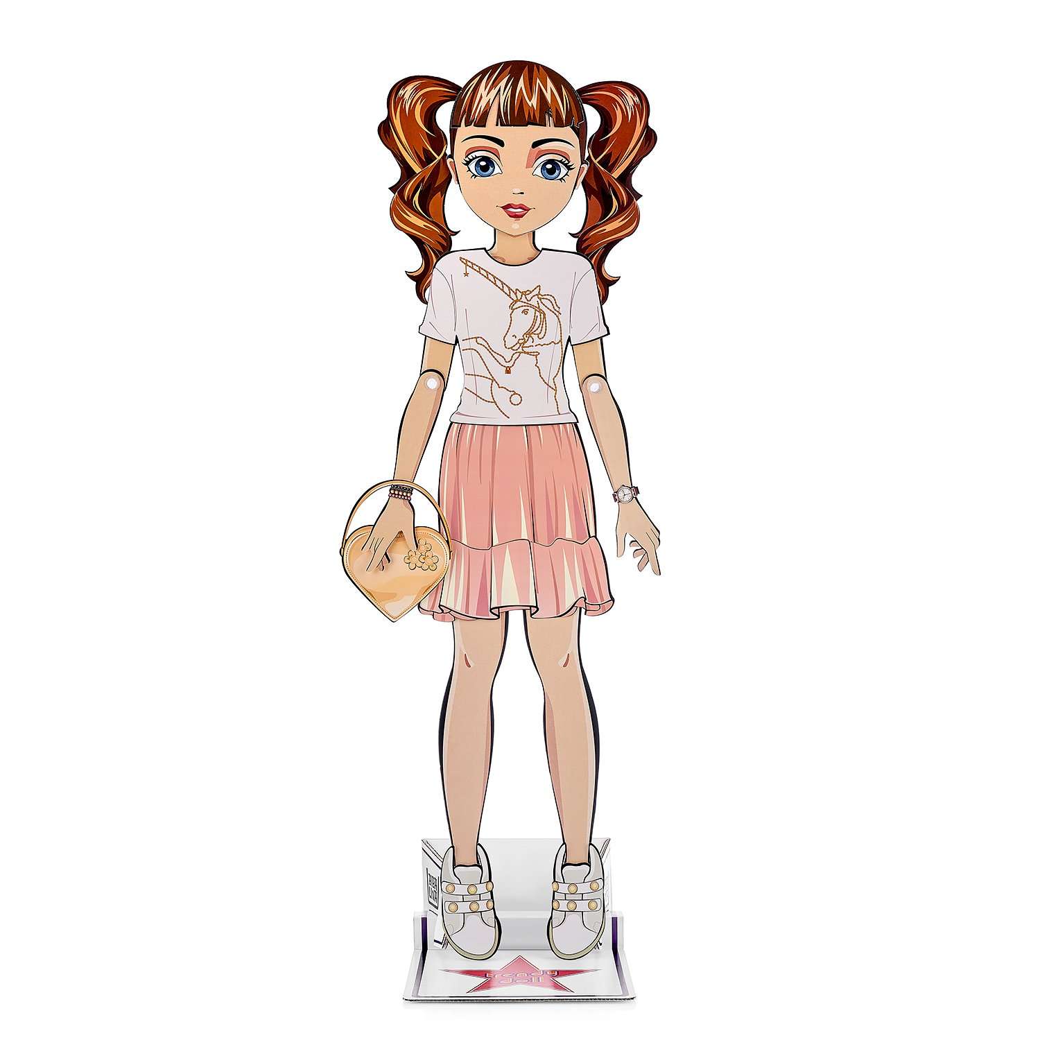 Кукла BIBALINA с одеждой из картона Trendy doll Лина ИНП-100 - фото 6