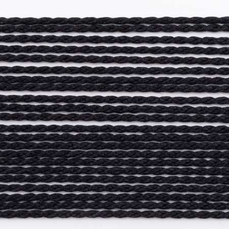 Шнур Astra Craft шелковый тонкий для изготовления украшений с иглой 0.6 мм 2 м черный