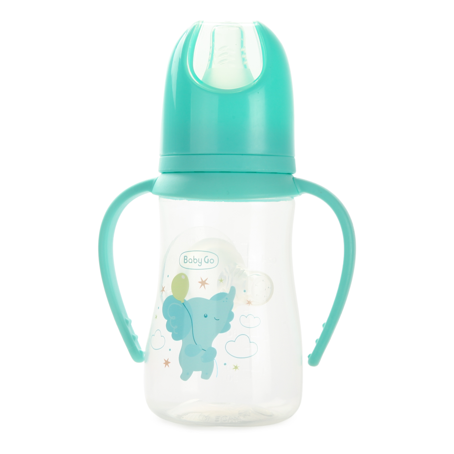 Бутылочка BabyGo с ручками 125мл Blue Z-001A - фото 1