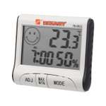 Цифровая метеостанция REXANT комнатная с часами и будильником для измерения температуры и влажности