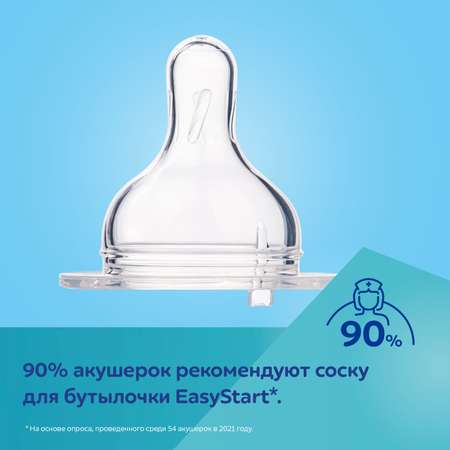 Бутылочка Canpol Babies PP Easy Start Bonjour Paris антиколиковая с широким горлом 240мл Синяя