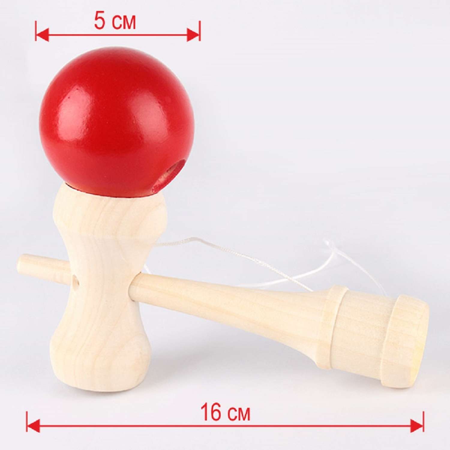 Кендама деревянная 16см Darvish японская игрушка антистресс - фото 2