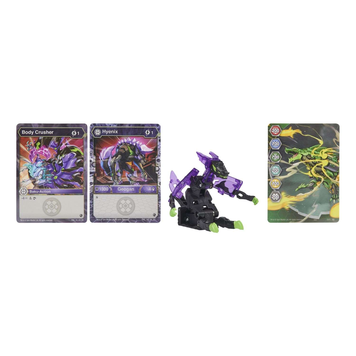 Фигурка-трансформер Bakugan Геоган S3 Mushussu Black 6059850/20131252 - фото 1