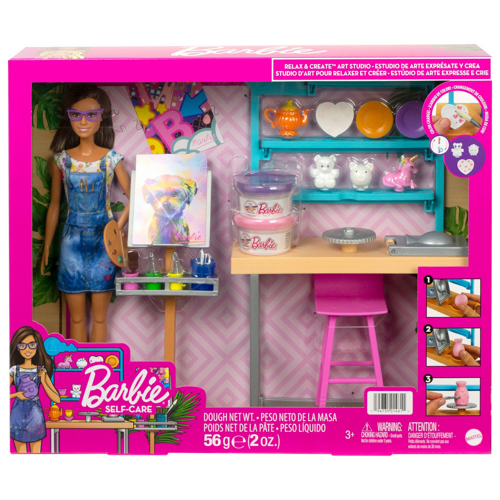 Игровой набор Barbie Create art studio, Творческая студия, HCM85