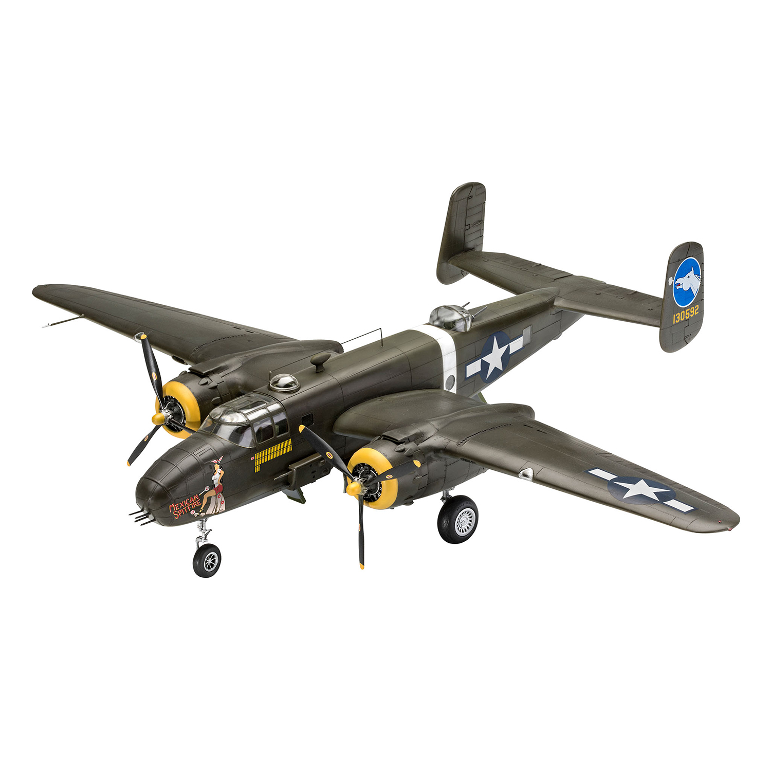 Сборная модель Revell Американский бомбардировщик B-25D Митчелл 04977 - фото 1