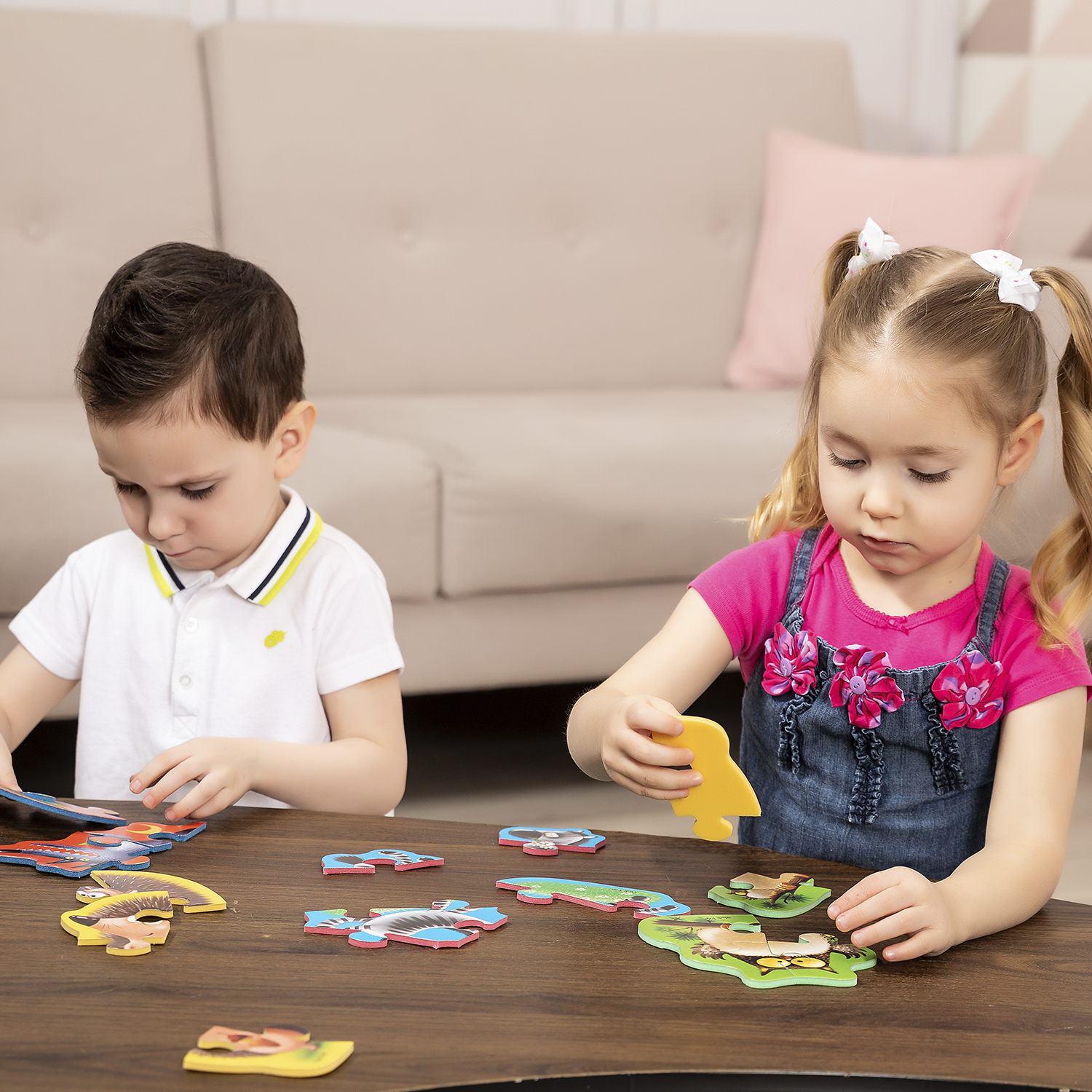 Пазл Vladi Toys мягкие Baby puzzle Животные 4 картинки - фото 3