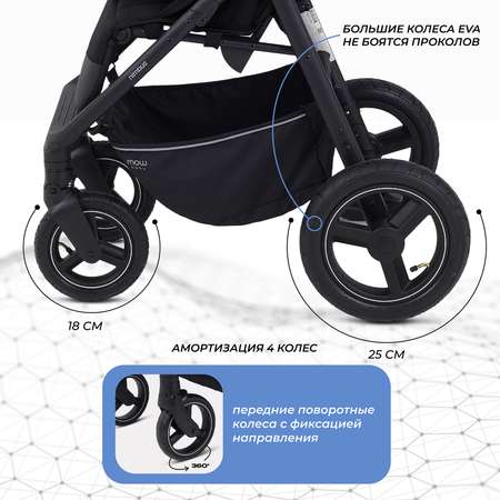 Коляска прогулочная MOWbaby Nimbus Black