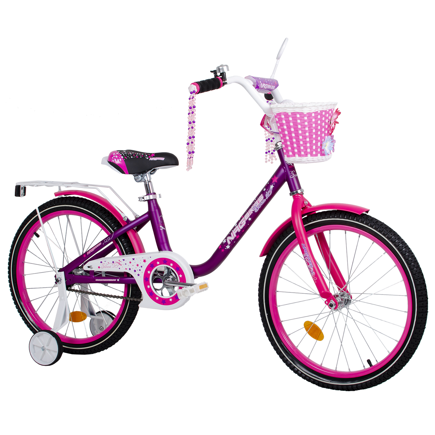 Велосипед NRG BIKES Swan 20 pink-white - фото 17