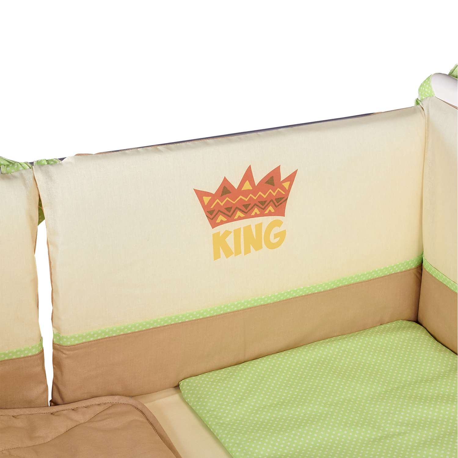 Комплект в кроватку Polini kids Disney baby Король Лев 5 предметов Макиато - фото 12