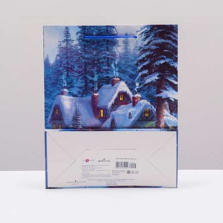 Пакет Sima-Land подарочный «Зимний вечер» 26×32×12 см