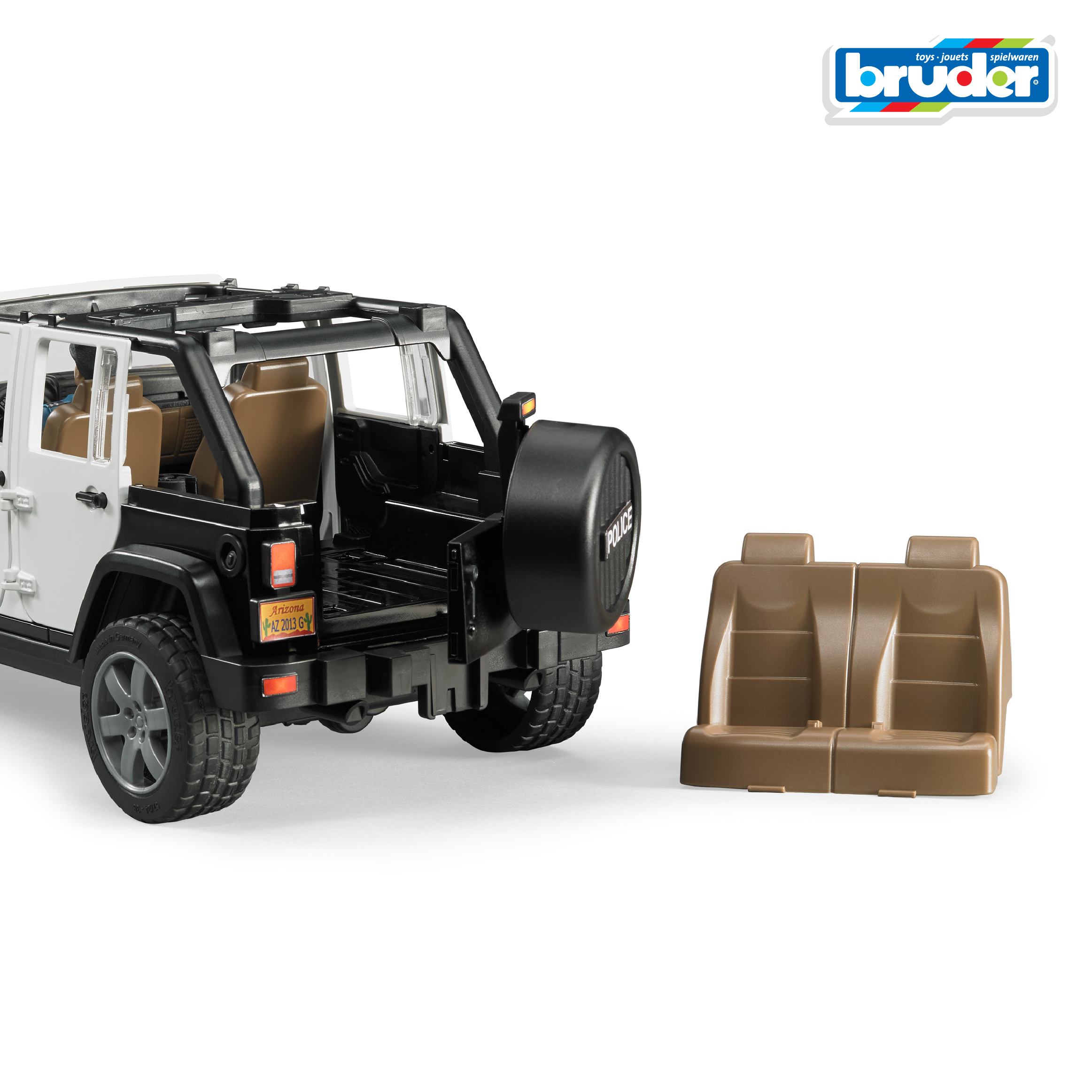 Полицейская машина Bruder Jeep 1:16 02-526 - фото 3