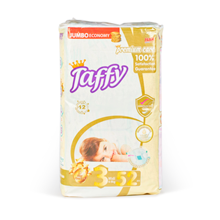 Подгузник одноразовый Taffy Premium Care 3 Mini 3-6 кг. 52шт.