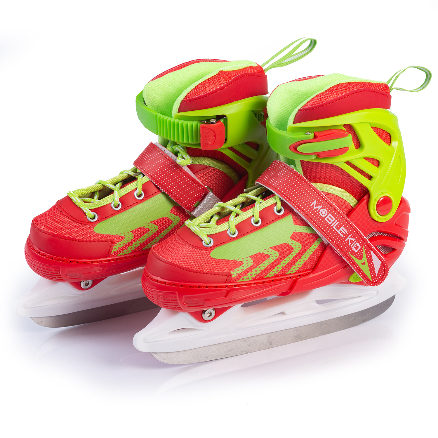 Коньки-ролики 2в1 Mobile Kid Uni Skate M red green - фото 3