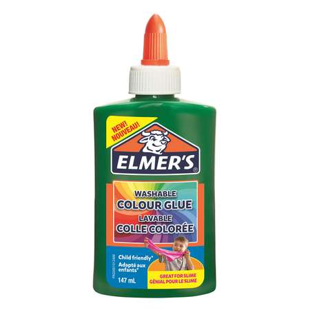 Клей для слаймов Elmers Color Glue 147 мл непрозрачный Зеленый