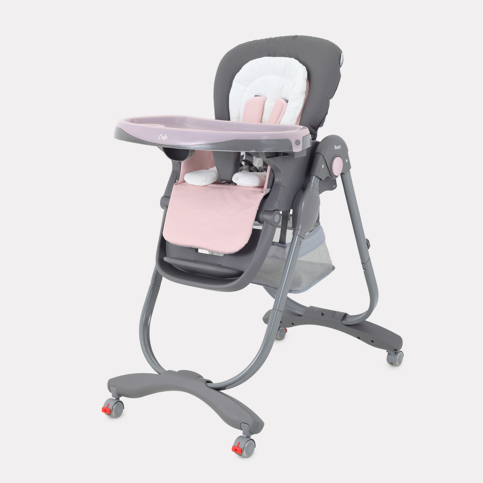 Стульчик для кормления Rant Cafe RH300 grey and pink - фото 9