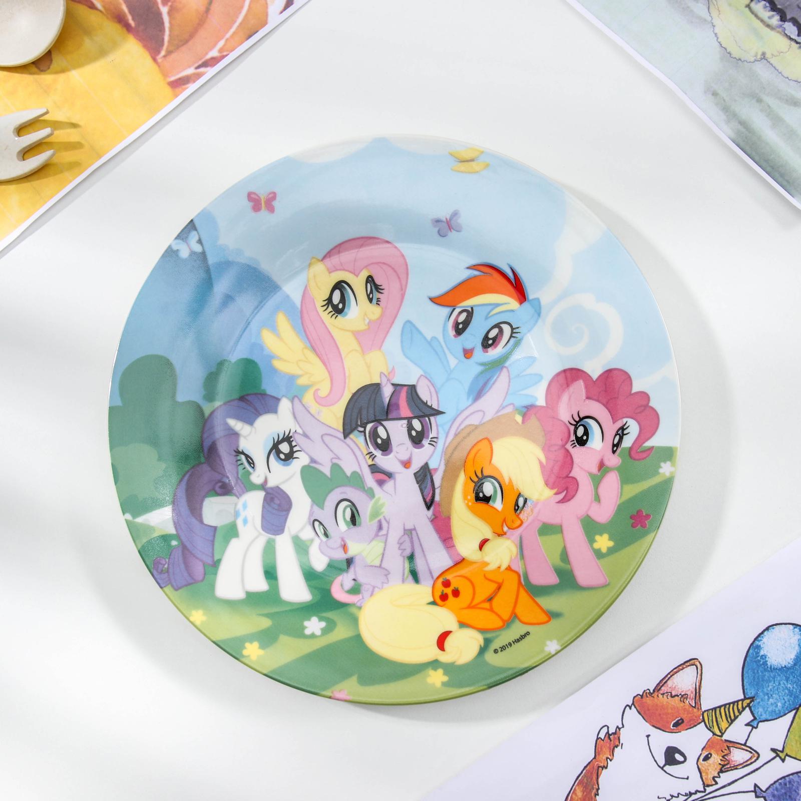 Набор посуды детский Hasbro My Little Pony кружка миска тарелка - фото 2