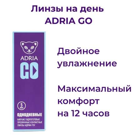 Контактные линзы ADRIA Go 5 линз R 8.6 -4.50