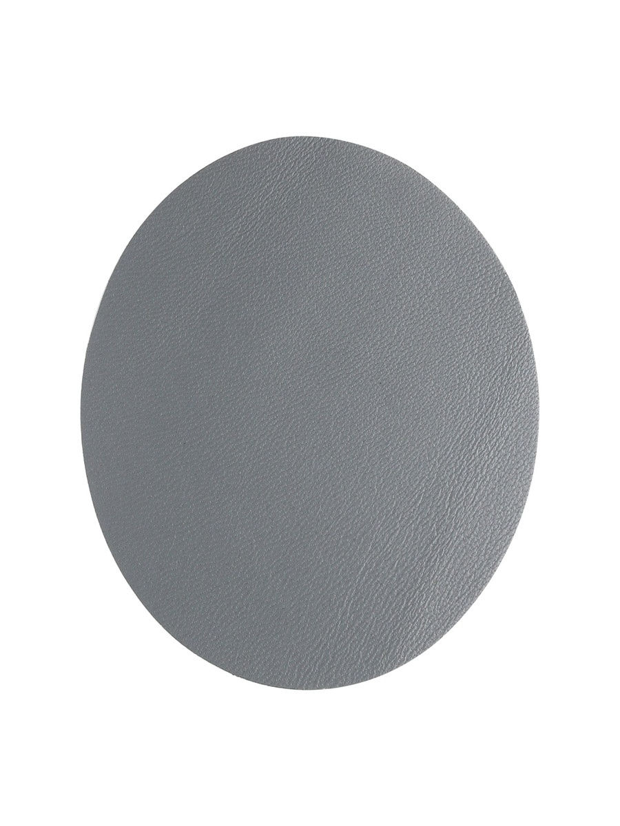 Заплатка Галерея термоклеевая овал из кожи для ткани 9.4 х 11.4 см 2 шт серый - фото 3