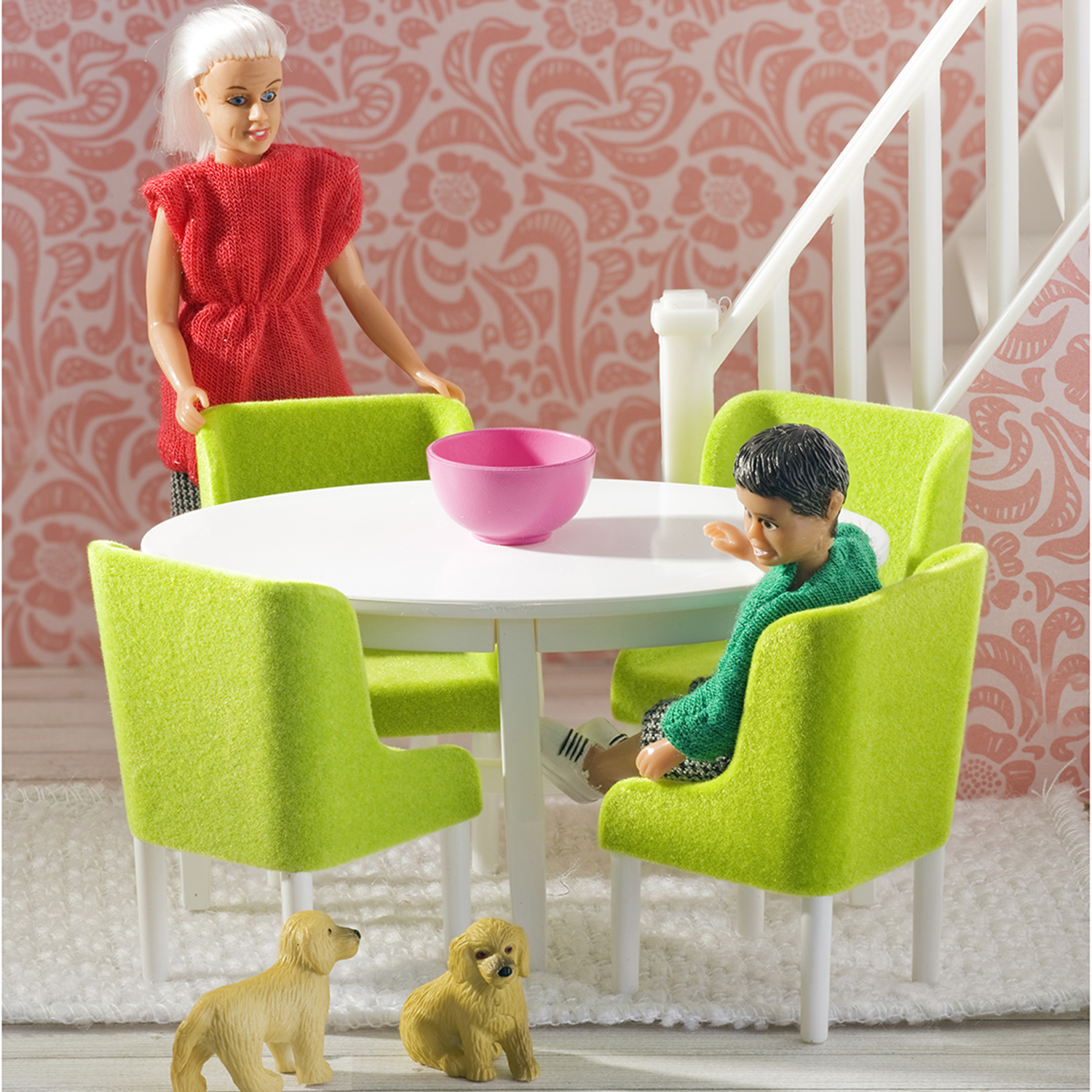 Мебель для домика Lundby смоланд Обеденная группа 7предметов LB_60209000 LB_60209000 - фото 1