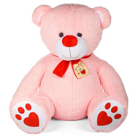 Мягкая игрушка Тутси Медведь Лапочкин игольчатый 100 см розовый