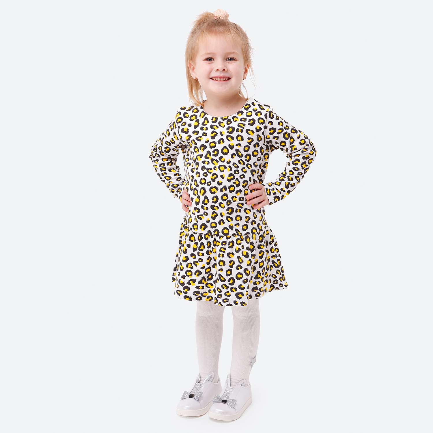 Платье VEDDI 2048и-21/белый/леопард - фото 1