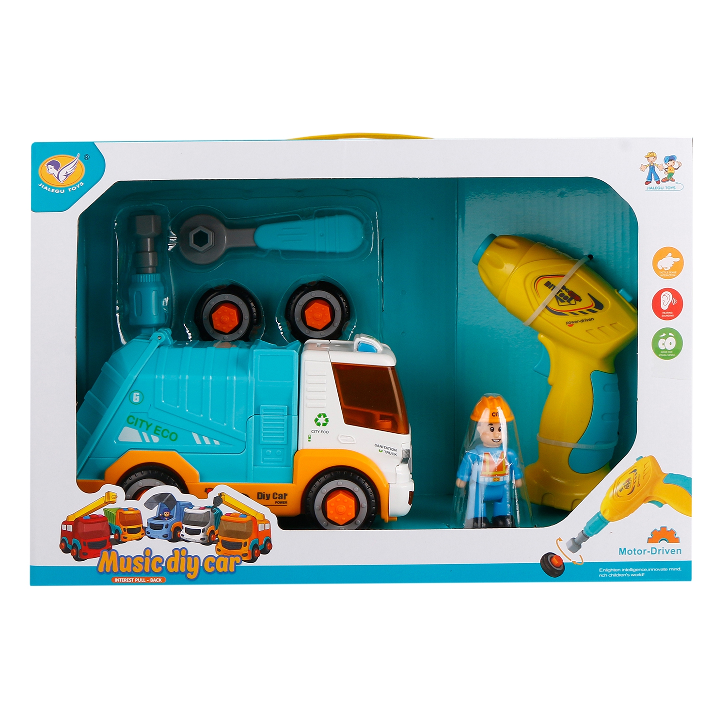 Игровой набор JIALEGU TOYS Мусоровоз 20 см купить по цене 1537 ₽ в  интернет-магазине Детский мир