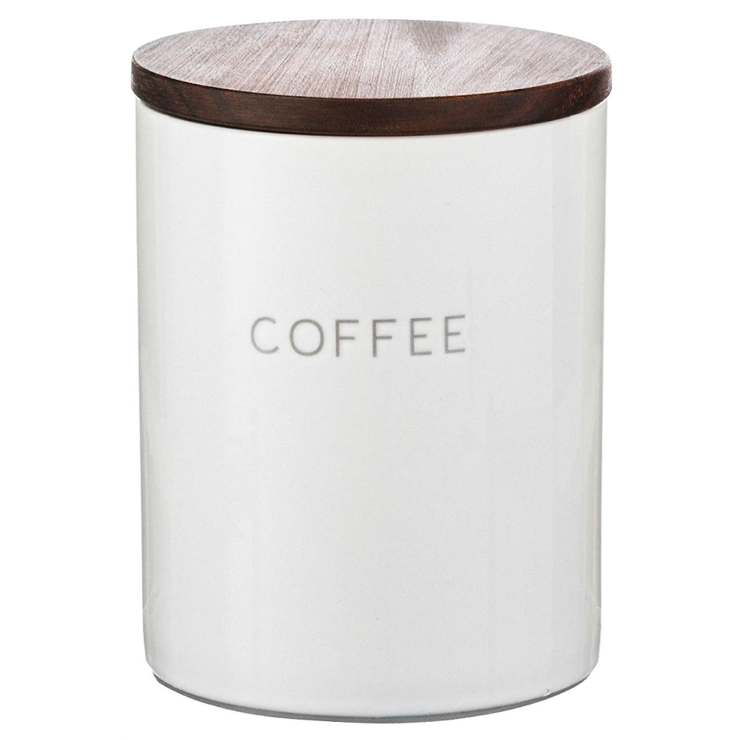 Контейнер для хранения Smart Solutions кофе 0.65 л с деревянной крышкой - фото 1