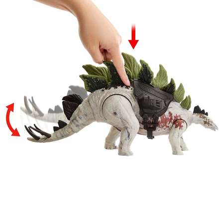 Фигурка Динозавра-следопыта JURASSIC WORLD Юрского периода Стегозавр MATTEL