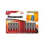 Щелочная батарейка PANASONIC AA Pro Power multi pack в блистере 8шт LR6XEG/8BWPR