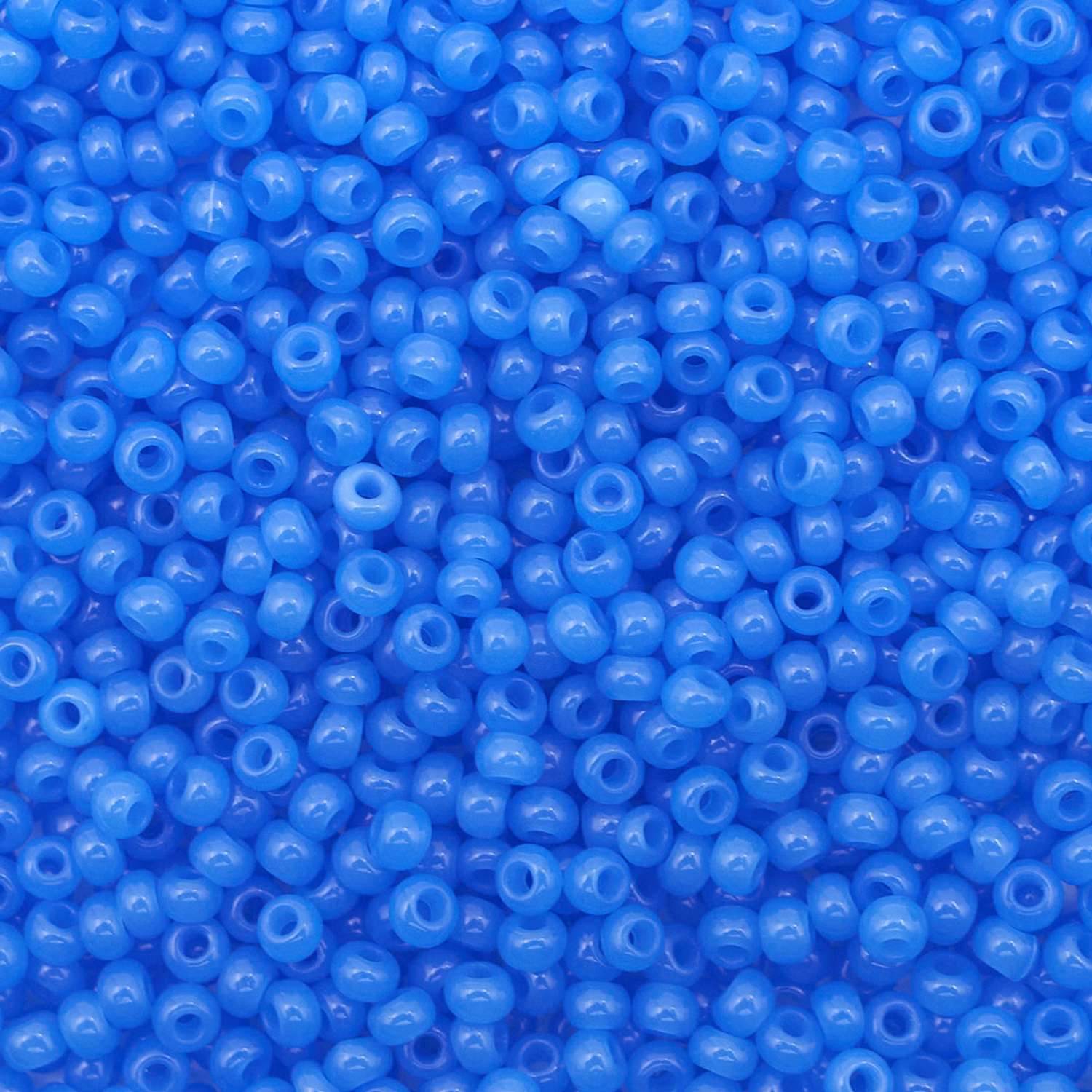 Бисер Preciosa чешский полупрозрачный голубой 10/0 20 гр Прециоза 32010 голубой - фото 1