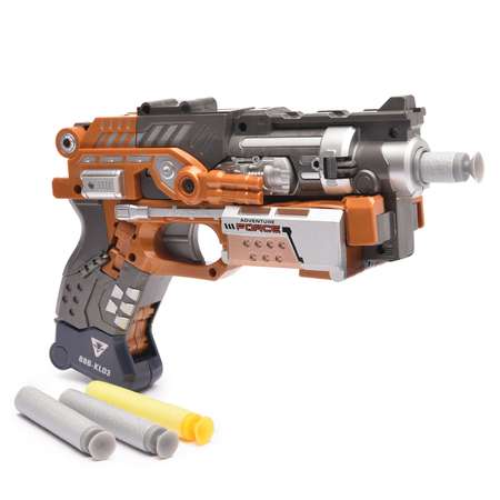 Пистолет-робот 2 в 1 Devik Toys Sliderс 6 мягкими патронами