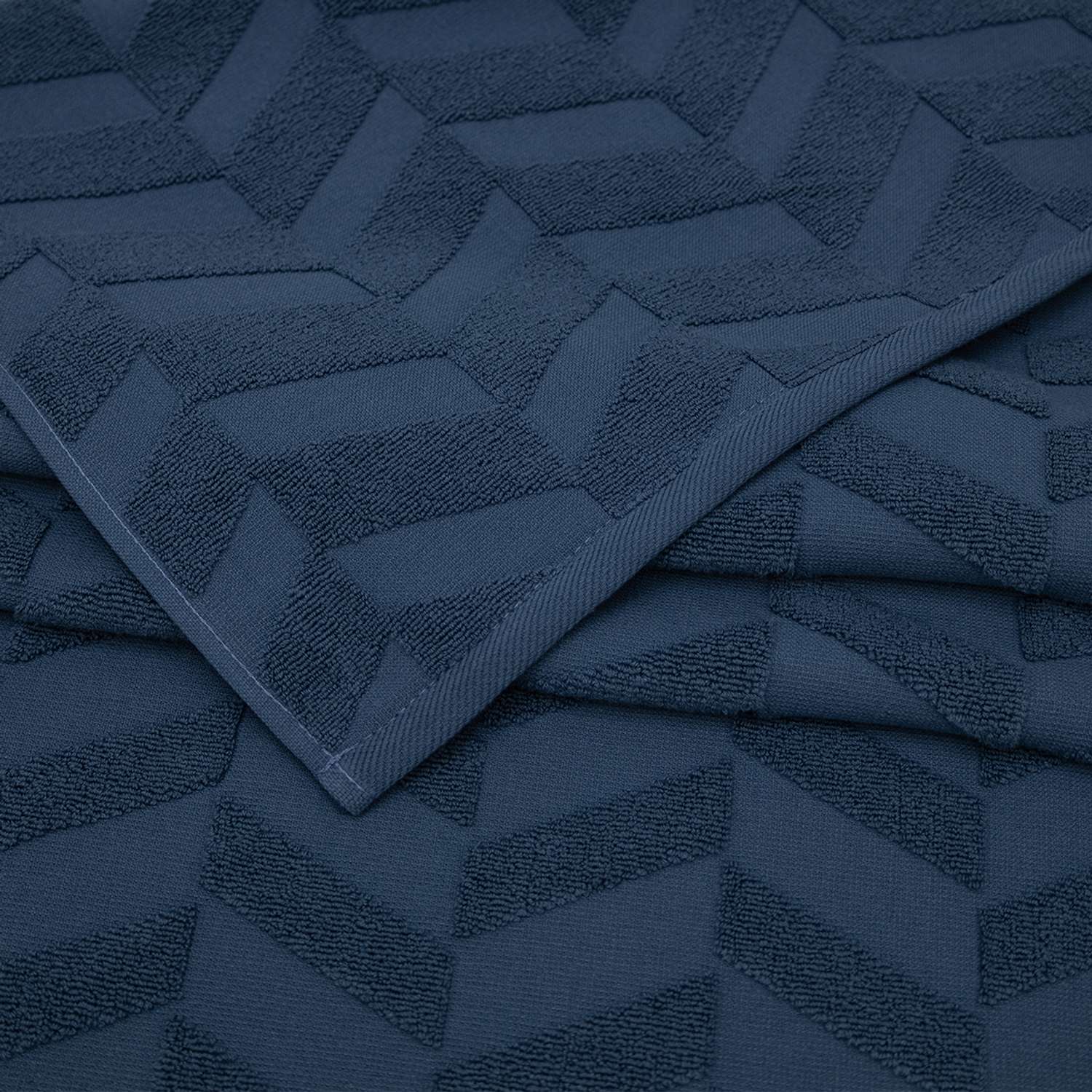 Махровое полотенце BRAVO Моноколор 50х80 синий - фото 3